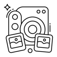 Vector design of camera, photographic equipment