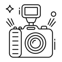 Vector design of camera, photographic equipment