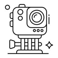 vector diseño de cámara, fotográfico equipo