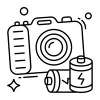 Vector design of camera, photographic equipment