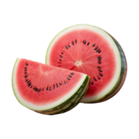 AI generated Watermelon Slice isolated on transparent background png