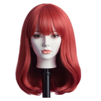 AI generated Wig isolated on transparent background png