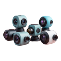 AI generated 360 Camera isolated on transparent background png