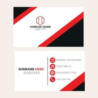 Business card with modern design vector