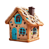 AI generated Cookie Dough House isolated on transparent background png