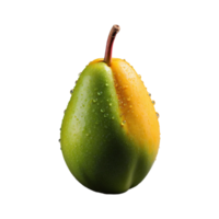 AI generated Mango with Water Droplet isolated on transparent background png