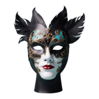 AI generated Vintage Mask isolated on transparent background png