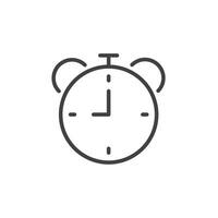 time icon. sign for mobile concept and web design. outline vector icon. symbol, logo illustration. vector graphics.