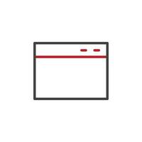 landing page icon. sign for mobile concept and web design. outline vector icon. symbol, logo illustration. vector graphics.