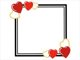 Heart Frame Background Illustration vector