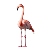 ai gegenereerd flamingo vogel geïsoleerd Aan transparant achtergrond png