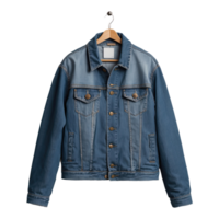 ai généré denim veste isolé sur transparent Contexte png