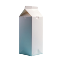 ai generiert einfach Milch Karton isoliert auf transparent Hintergrund png