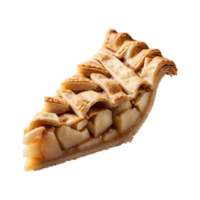 AI generated Apple Pie Slice isolated on transparent background png