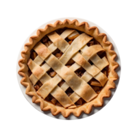 ai généré Pomme tarte isolé sur transparent Contexte png