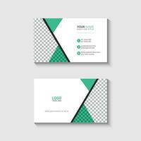 Simple business card design template vector