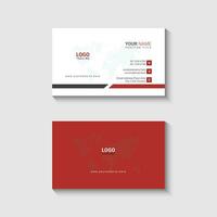 Company business card design template vector