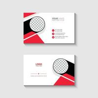 Simple business card design template vector