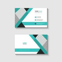 Simple business card design template vector