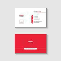 Company business card design template vector