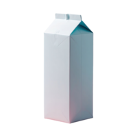 ai generiert einfach Milch Karton isoliert auf transparent Hintergrund png