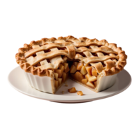 AI generated Apple Pie isolated on transparent background png