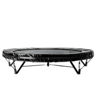 ai généré noir moderne trampoline png