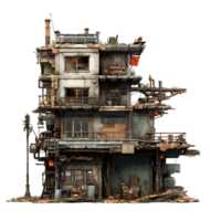 AI generated Abandoned Building Architecture png