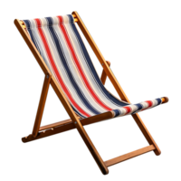 AI generated Colorful Deck Chair png