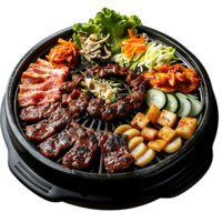 ai gegenereerd genieten Koreaans bbq png