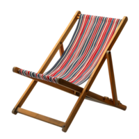 AI generated Colorful Deck Chair png