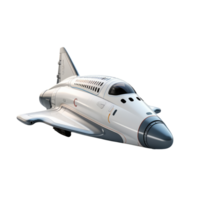 AI generated 3D Futuristic Spacecraft Isolated On Transparent Background png