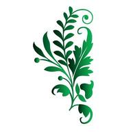 creativo verde floral decorativo ilustración vector