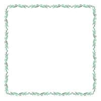 simple creative floral frame decorative border abstract vector