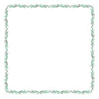 simple creative floral frame decorative border abstract vector