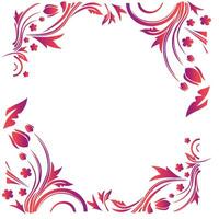 creative floral frame decorative border abstract vector illustration