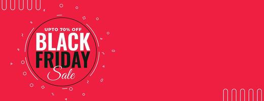 red memphis style black friday sale banner vector