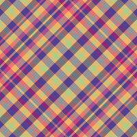 Tartan plaid pattern with texture and summer color. vector