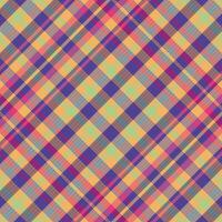 Tartan plaid pattern with texture and summer color. vector