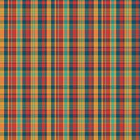 Tartan plaid pattern with texture and summer color. vector