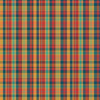 Tartan plaid pattern with texture and summer color. vector