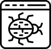 Website Bug Vector Icon Vector Icon