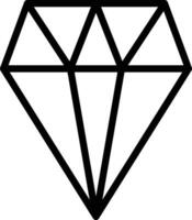 icono de vector de diamante