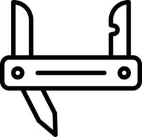 icono de vector de cuchillo de ejército