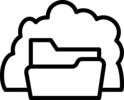 Cloud Folder Vector Icon
