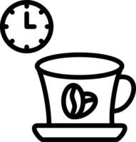 icono de vector de descanso para tomar café