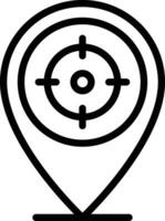 Target Location Vector Icon