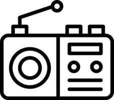 icono de vector de radio