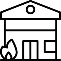 House Fire Vector Icon