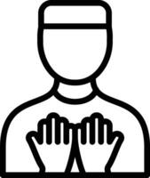 Muslim Praying Vector Icon